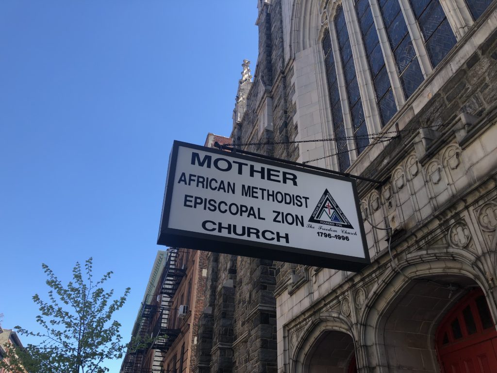 Mother AME Zion Church Sign